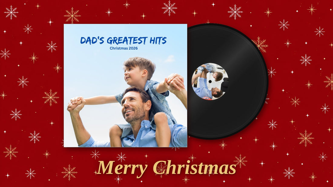 A Custom Vinyl Record Christmas Gift They'll Never Forget