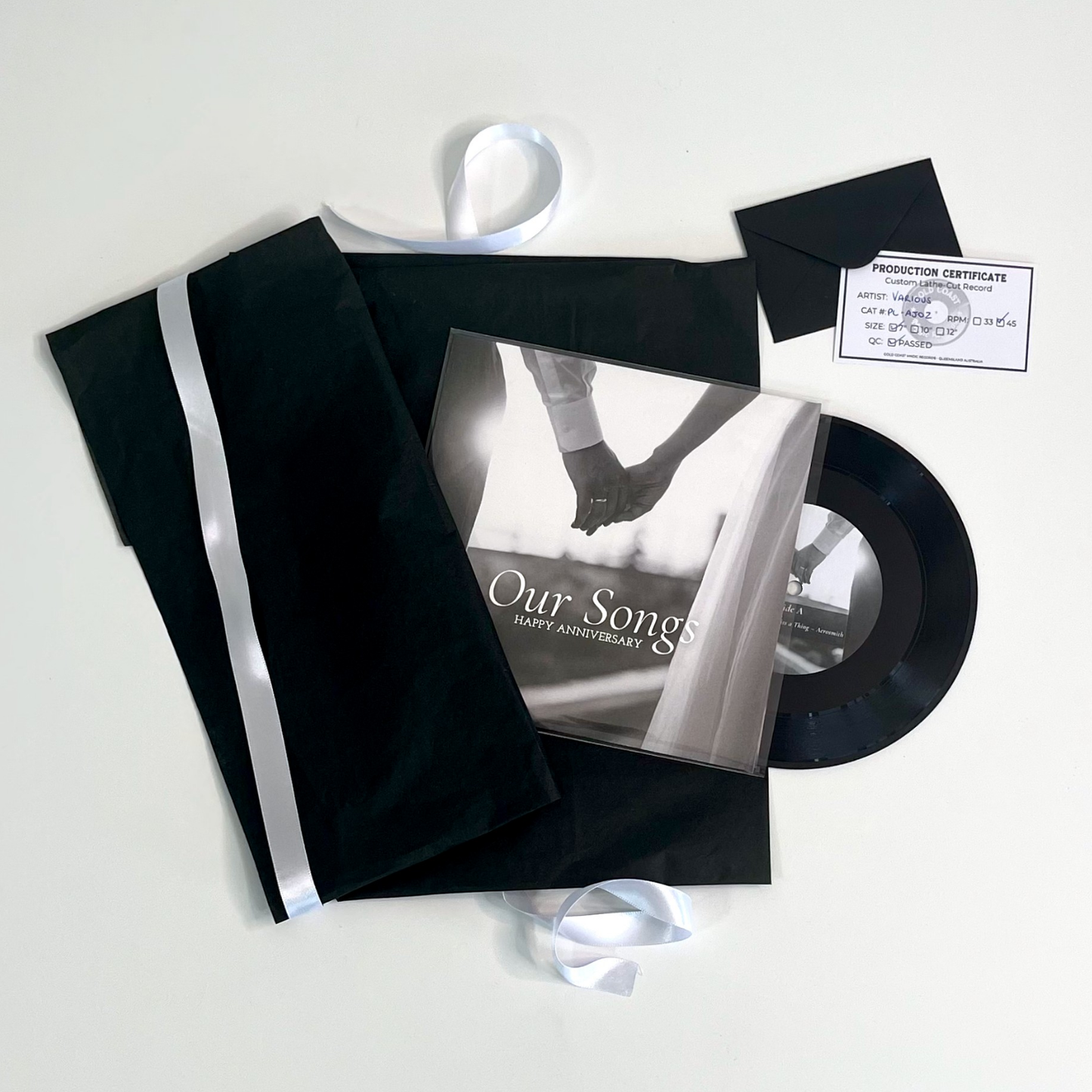 Custom 7" Vinyl Record - Your Music or Playlist on Vinyl